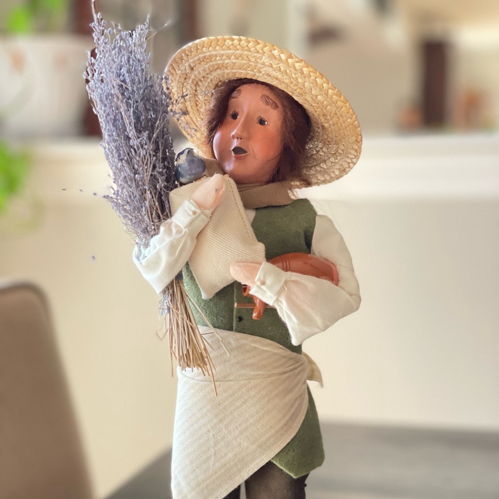 Byers Choice Man with Lavender